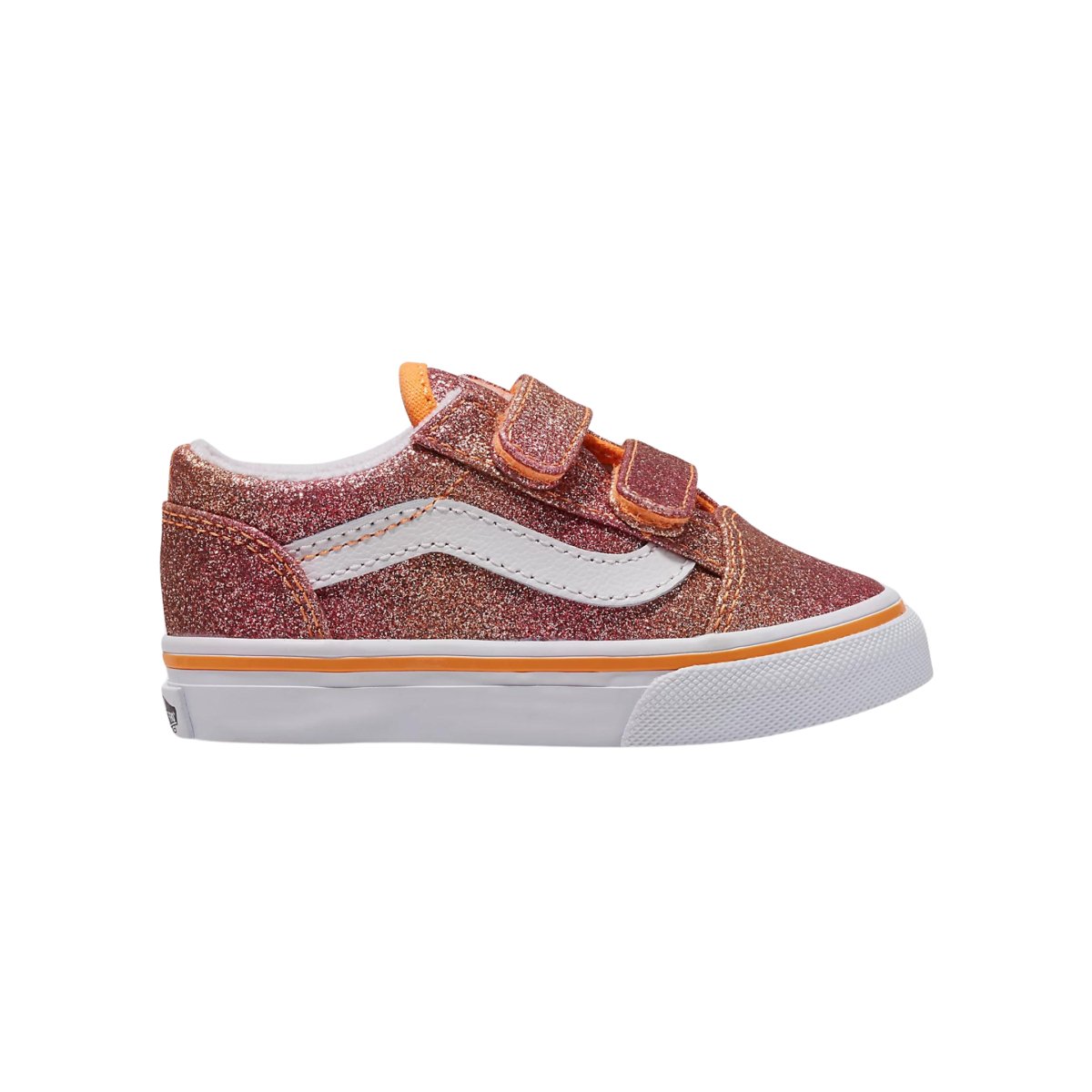 Vans Toddler Old Skool Sunrise Glitter Multi True White.