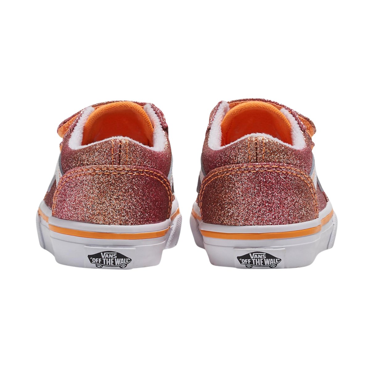 Vans Toddler Old Skool Sunrise Glitter Multi True White.