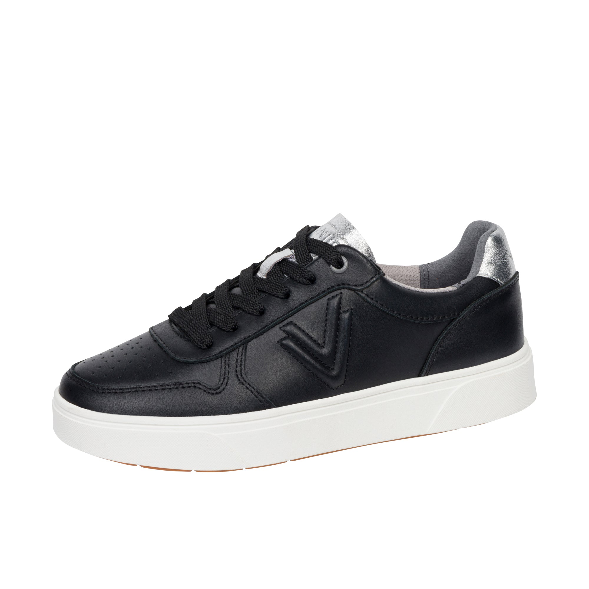 Vionic Women's Court Sneaker - Black Silver