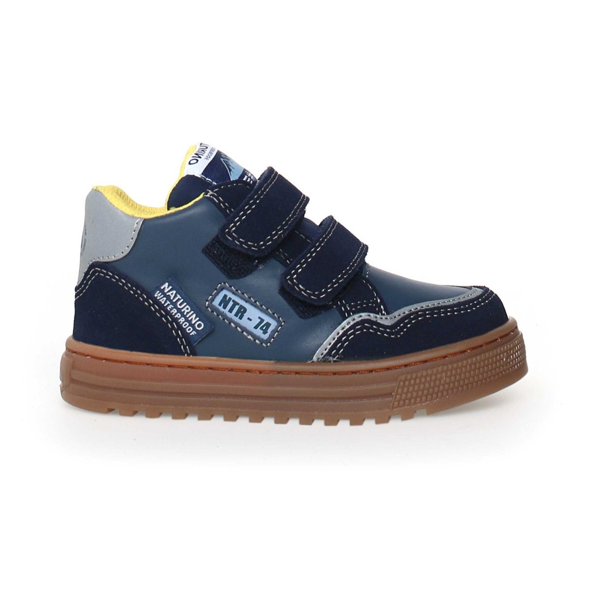 Waterproof Naturino Ariton Navy/Gum Hi Shoes - Sizes 28-32