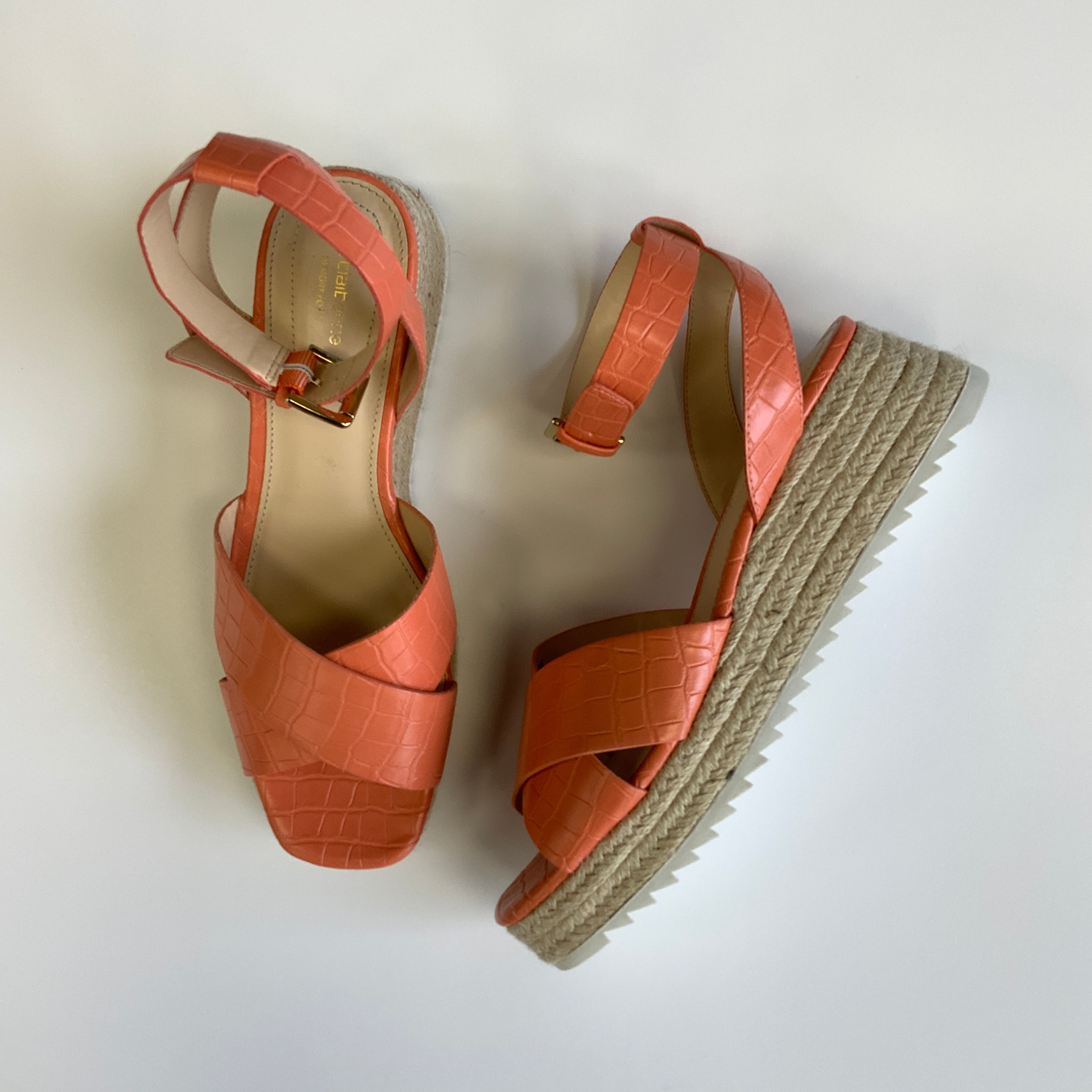 Wedge Heels Sandals - Liz Claiborne, Size 9