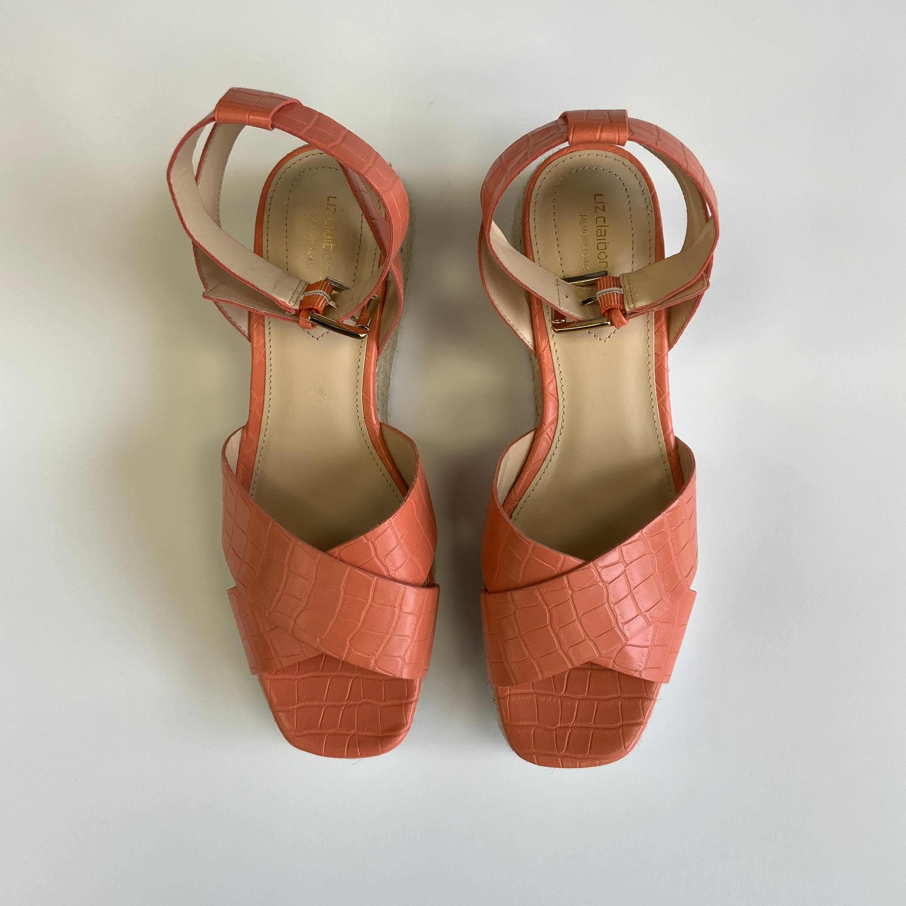 Wedge Heels Sandals - Liz Claiborne, Size 9