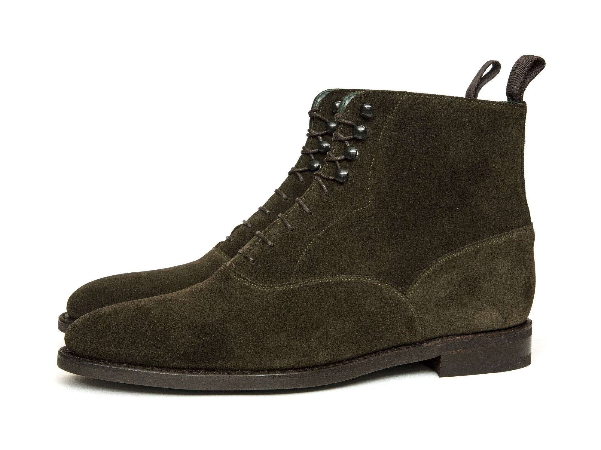 Wedgwood Moss Suede MTO TMG Last Country Rubber Sole - Buy Now