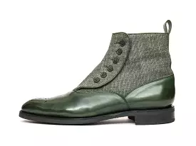 Westlake MTO Forest Green Calf Military Canvas NGT Last City Rubber Sole - Buy Online Now