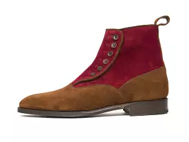 Westlake MTO Snuff Suede Burgundy Suede LPB Last Single Leather Sole Shoes