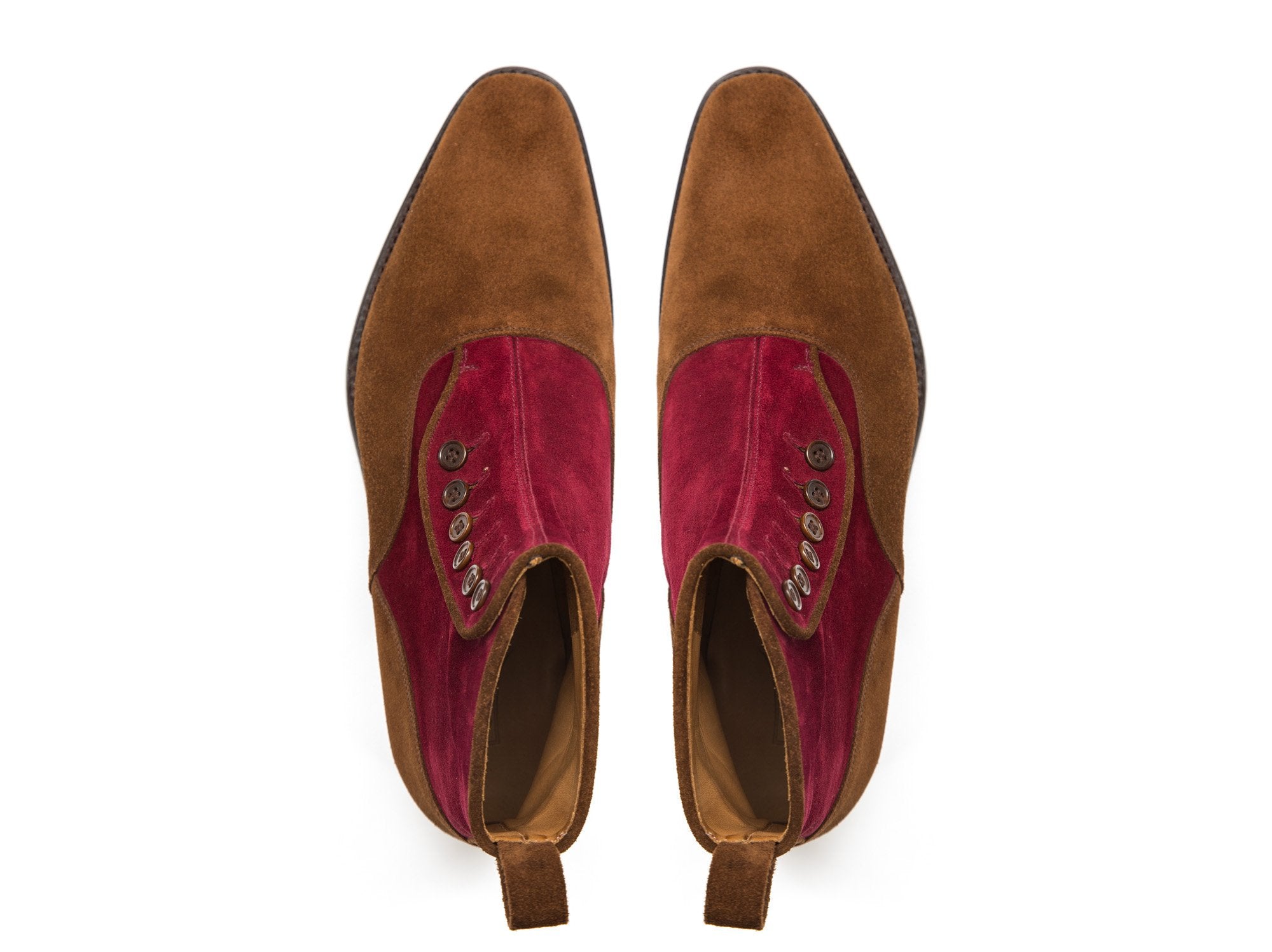 Westlake MTO Snuff Suede Burgundy Suede LPB Last Single Leather Sole Shoes