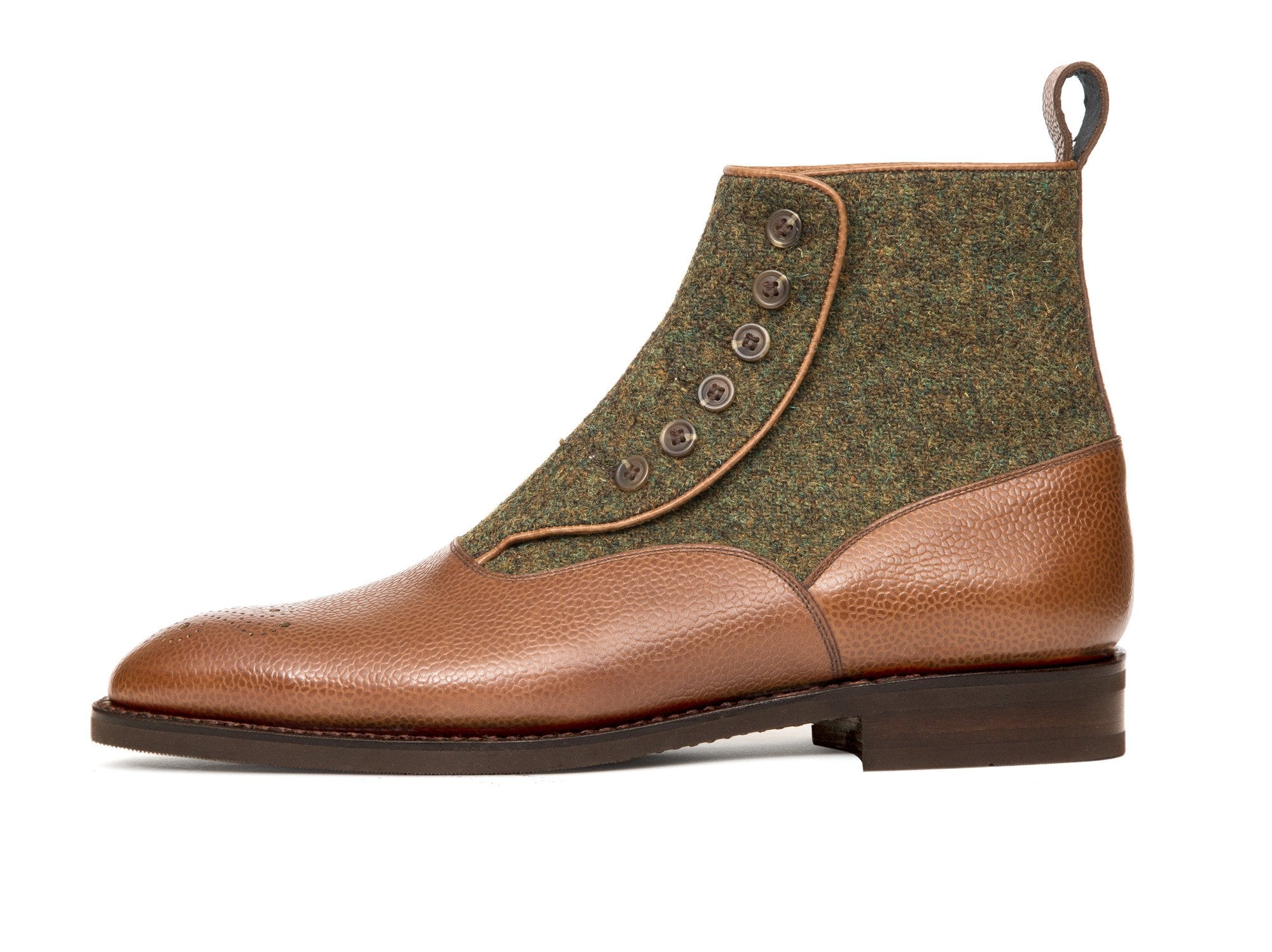 Westlake MTO Tan Soft Grain Mustard Medley Tweed NGT Last City Rubber Sole