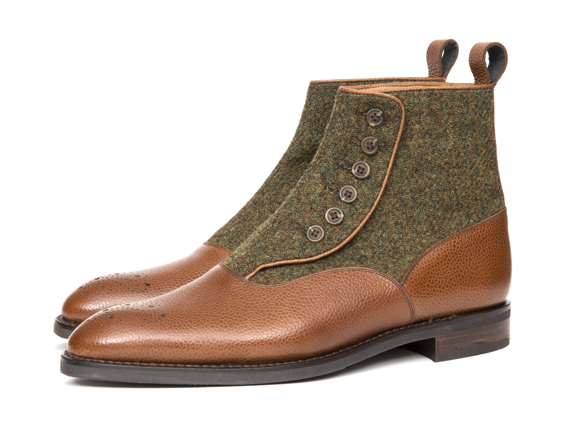 Westlake MTO Tan Soft Grain Mustard Medley Tweed NGT Last City Rubber Sole