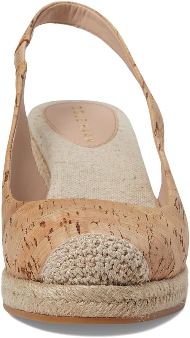 White Cork Wedge Heeled Sandals - Cole Haan