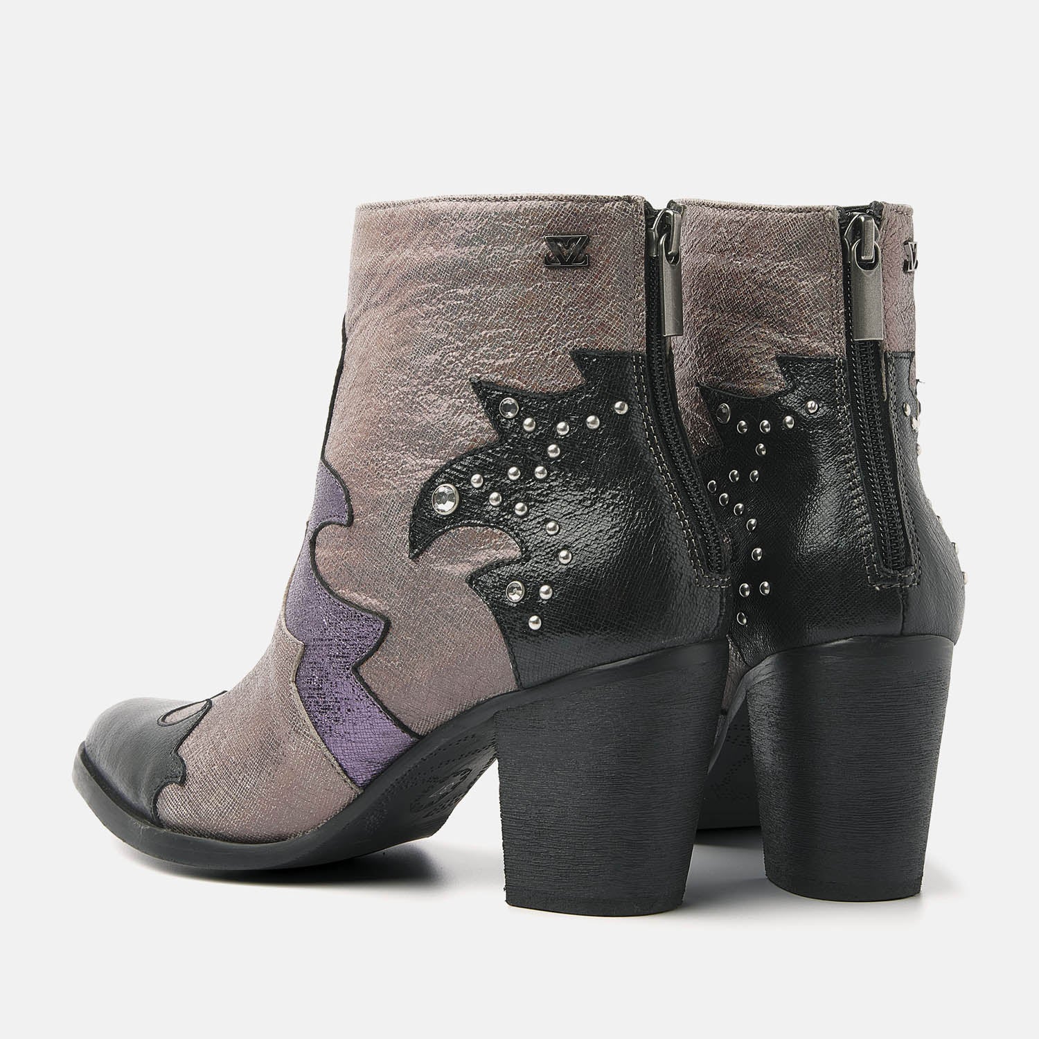 women's ankle boots 85.609 purple multi