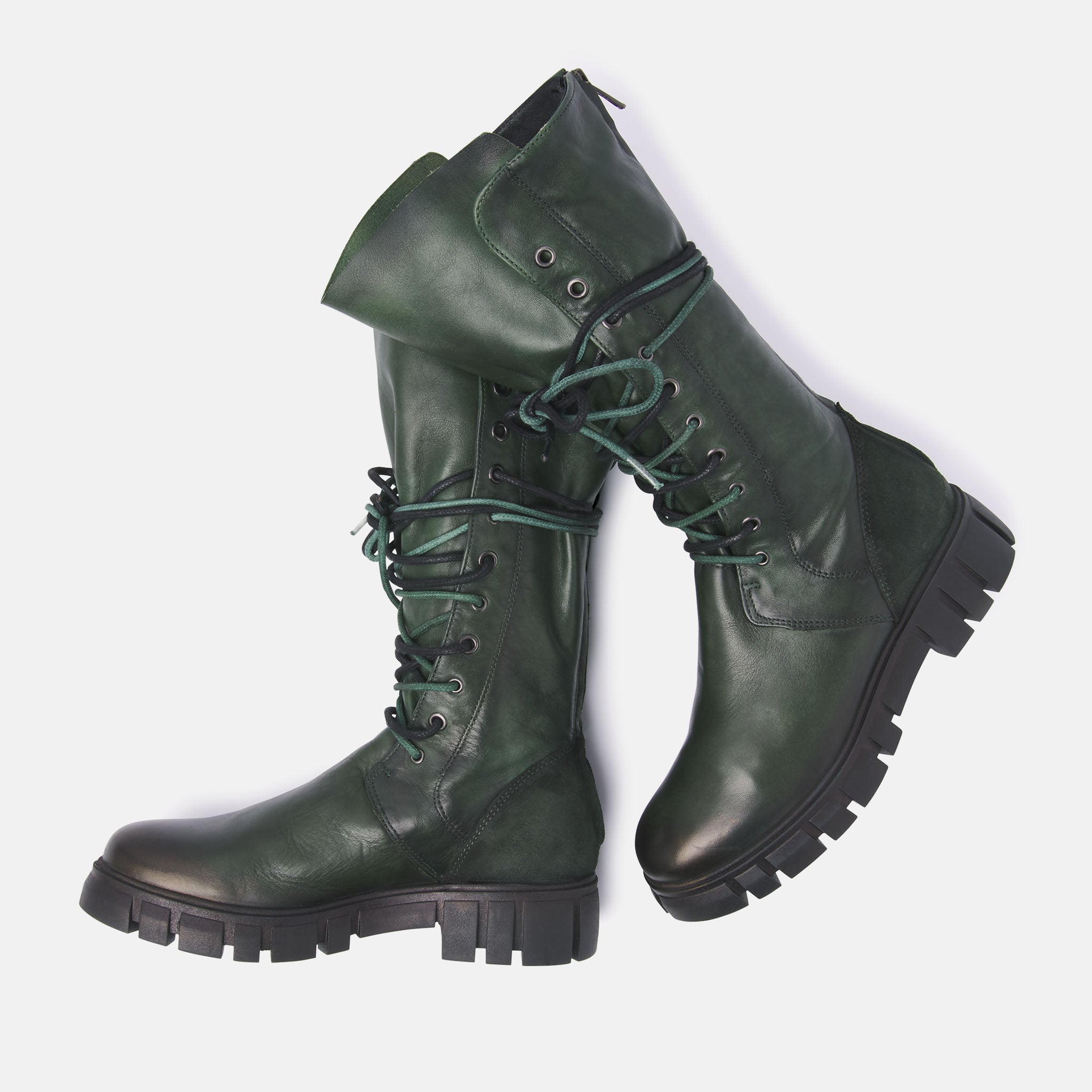 Women's Army Green Boots 74,467