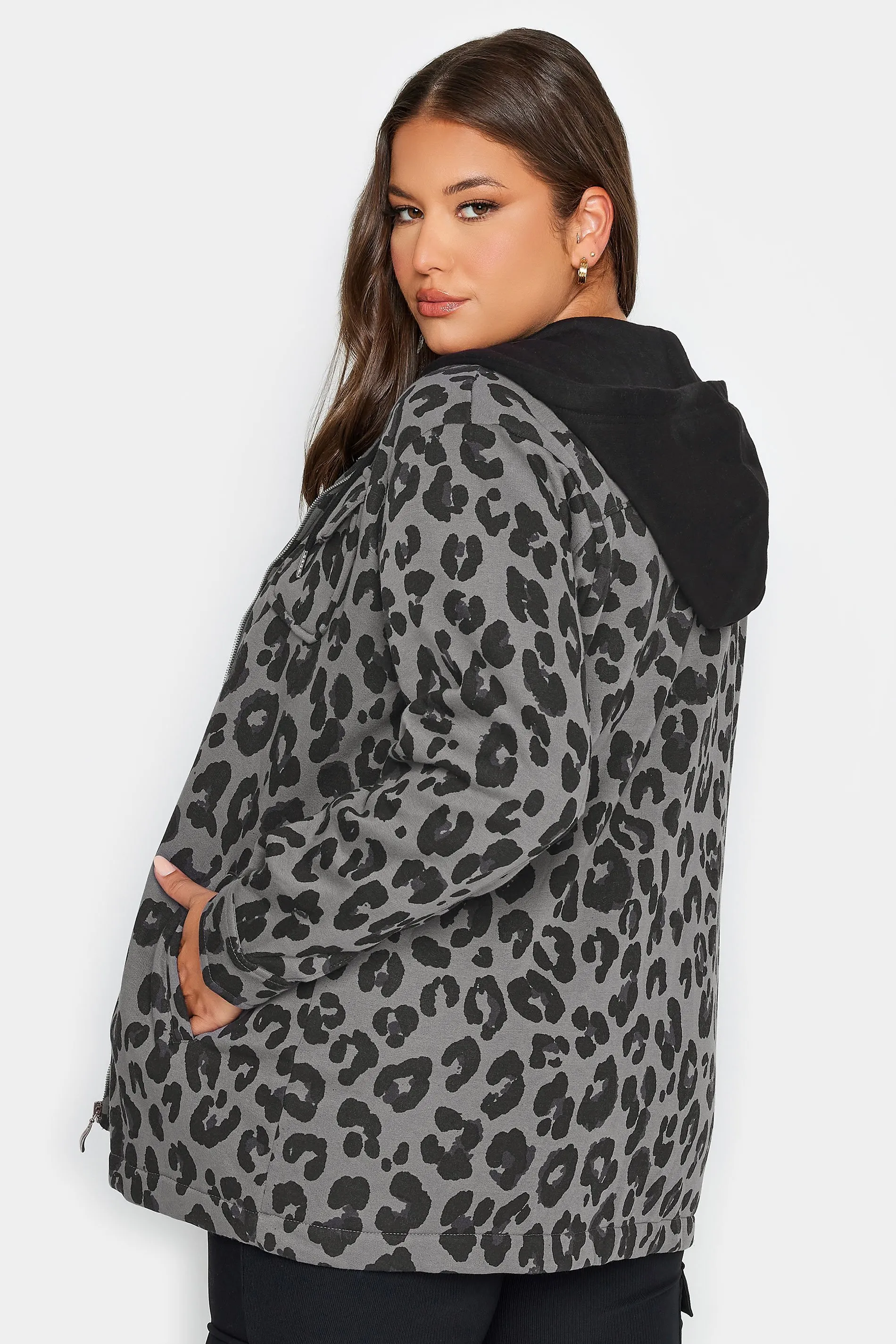 YOURS Curve Leopard Print Hooded Shacket - Now available for purchase!