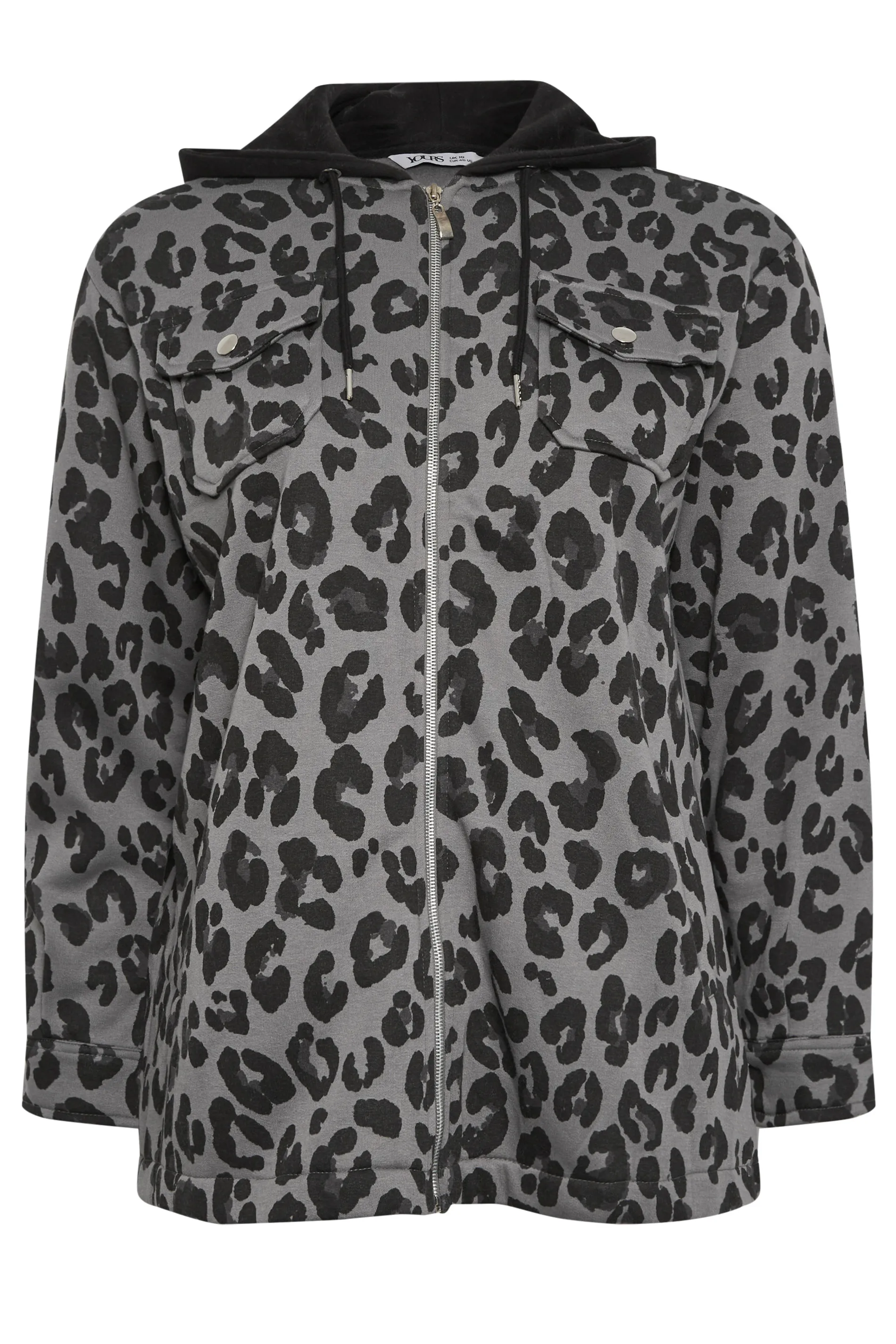 YOURS Curve Leopard Print Hooded Shacket - Now available for purchase!